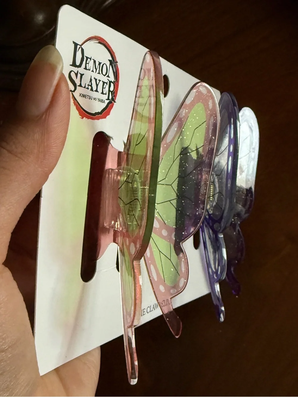 Demon Slayer Butterfly hair Clips - Pink & Purple